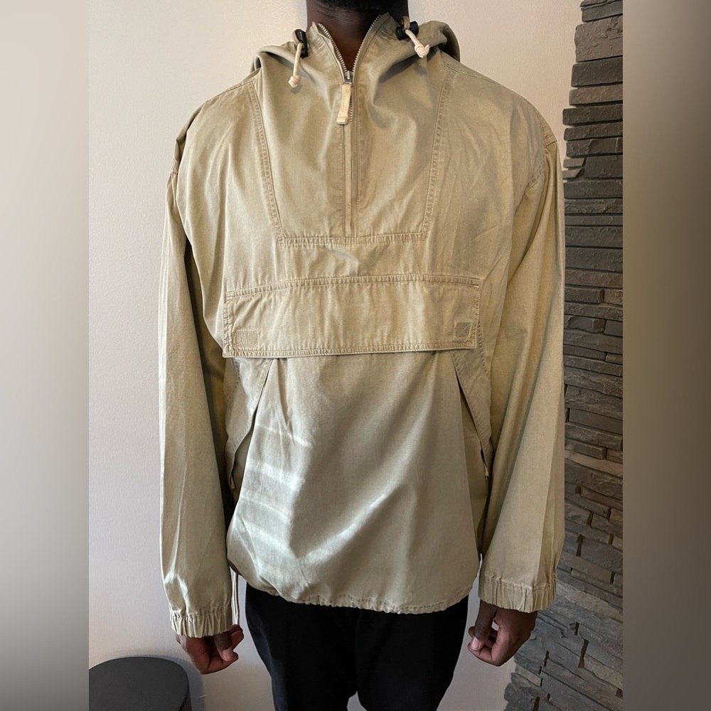 Greige oversized vintage outdoor coat